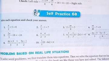Ex 6b | new learning composite mathematics class7th ex 6b | schandmaths class 7th | linear equations