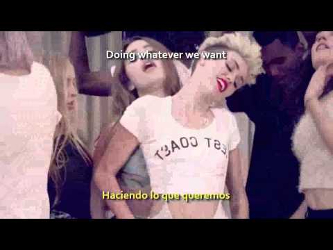 Miley Cyrus We Can't Stop Sub Español Lyrics Official Video1