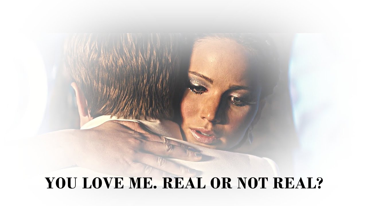 Katniss Everdeen + Peeta Mellark you love me. real or