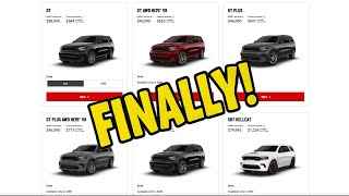 2026 Dodge Durango Build & Price Configurator Finally Goes Live
