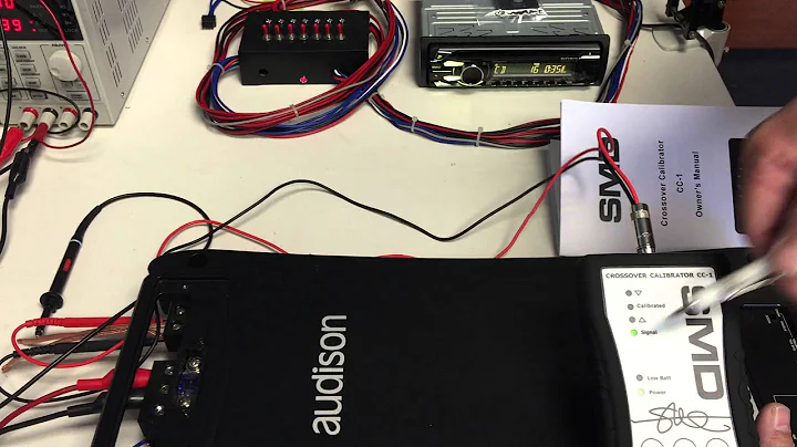 CC-1 Video Manual - Video 1, setting the crossover frequency on a subwoofer amplifier