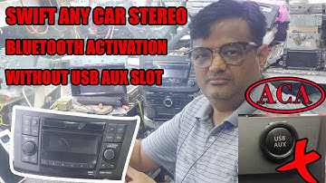 Swift 2012 - 17 Car Stereo Bluetooth Activaton Without USB and AUX Port | Anil Car Audio | #swift