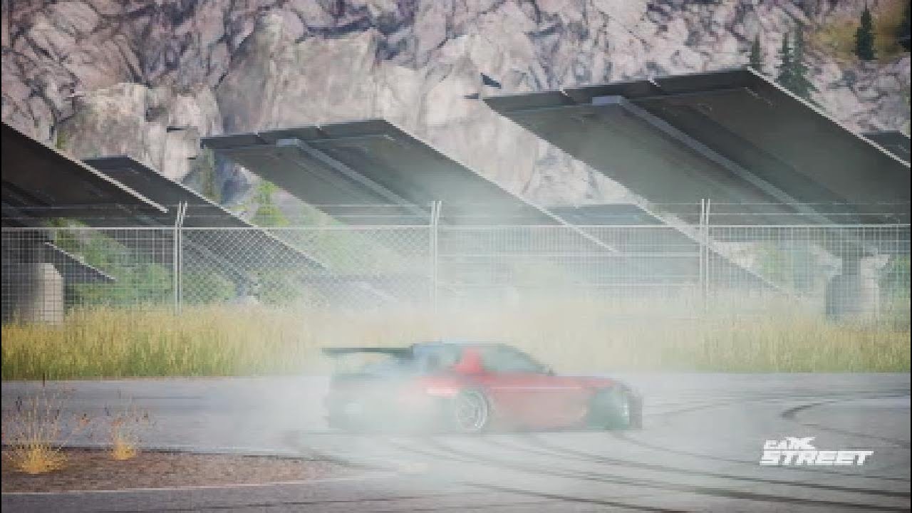 carX street  drift Basic training airport 飛行場でtacoさんとドリフト基礎練習その2 FD3S RX-7
