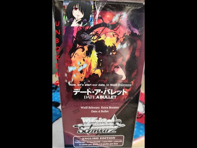 date a bullet extra booster box Weiss Schwarz: Live Vol 2 Display : Toys & Games With dimensions of 100 x 72 x 62 mm and a weight of 0.26 lbs Unboxing Date a Bullet booster