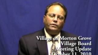 The Village of Morton Grove Board Meeting Recap 10-11-2010