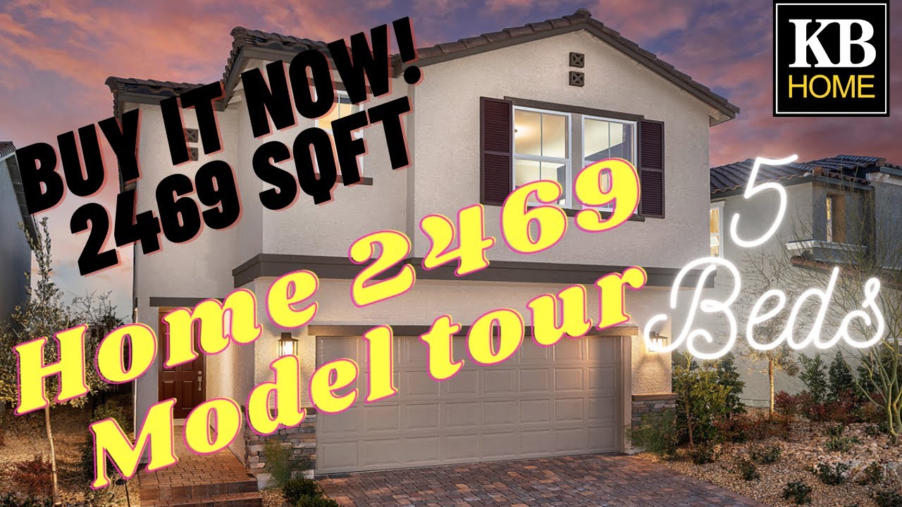 New Home For Sale Las Vegas 2469 Model Tour Landing at Montecito KB