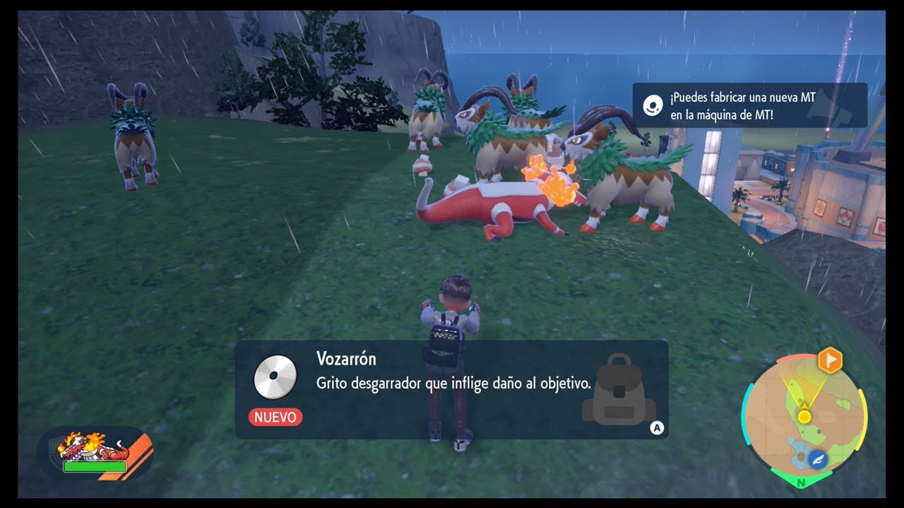 Pokémon Escarlata | MT117 Vozarrón | Norte de Pueblo Alforno