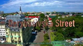 Одесса- Улица Дерибасовская. Ukraine. Odessa- St. Deribasovskaya. 4K