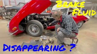The case of the disappearing brake fluid, Jaguar E Type series 2