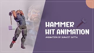 Thor hammer hit animation