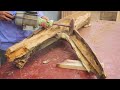 Build An Outdoor Table From A Dried Tree Stump // Recycled Woodworking Ideas That Will Amaze You