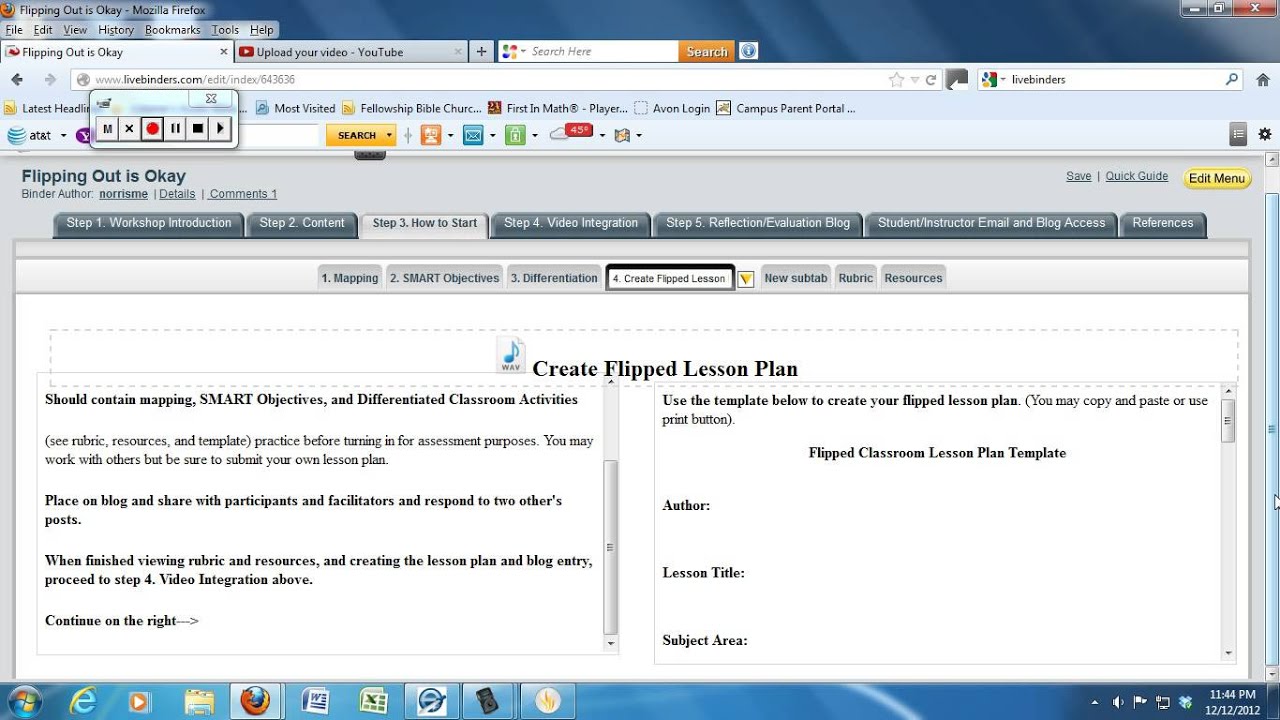 Create Flipped Classroom Lesson Plan - YouTube