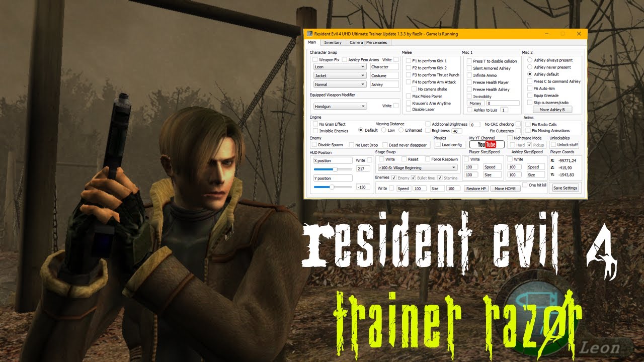 Melhor Trainer Resident Evil 4 UHD YouTube