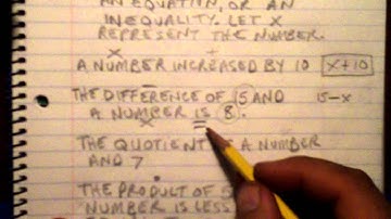 Chapter 1 Review   1 5   Translating Words Into Mathematical Symbols