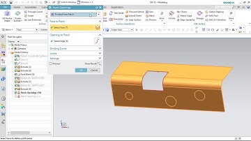 NX 12 | SURFACE - PATCH OPENİNGS