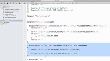 iPhone/iPad Tutorial & Lesson 15: Custom UITableViewCell
