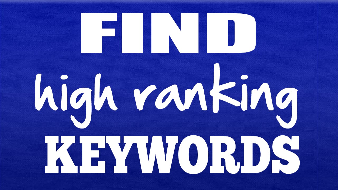 Best Tool For Finding High Ranking Keywords - YouTube