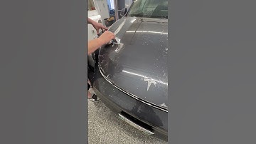 Satisfying PPF Squeegee Action - Tesla Model Y! #ppf #asmr