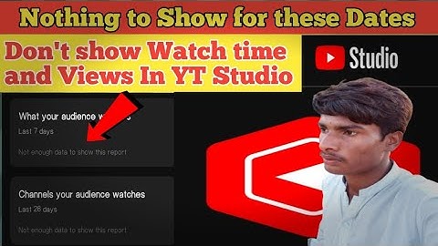 Nothing to Show for these Dates!🤔🤔YT Studio Don