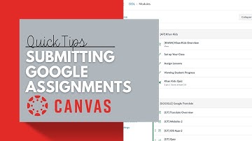 Submitting Google Assignments in Canvas LMS