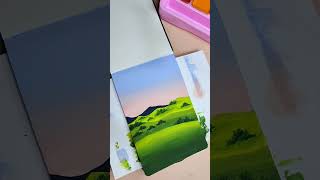 Gouache painting with miya himi gouache | beginner