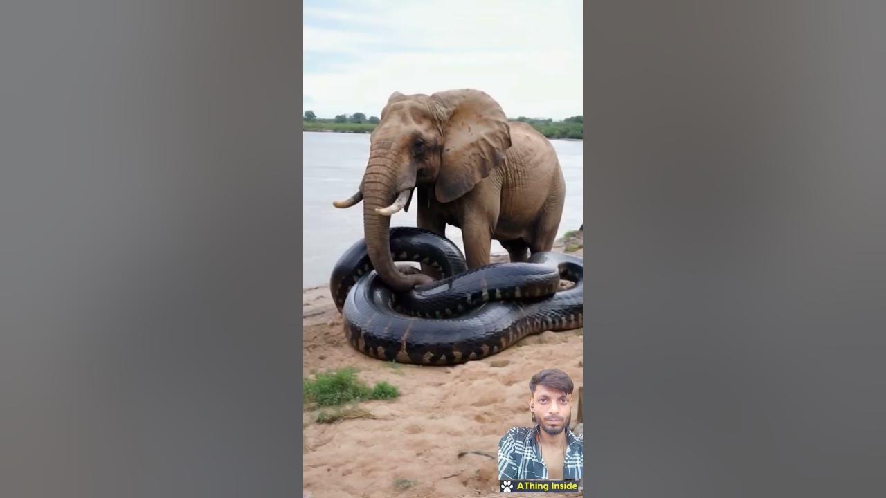 Elephant vs python #youtubeshorts - YouTube