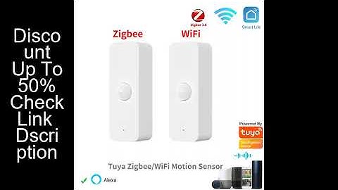 Tuya WiFi Zigbee PIR Motion Sensor Smart Home Human Body Infrared Detector Security Smart Life Works