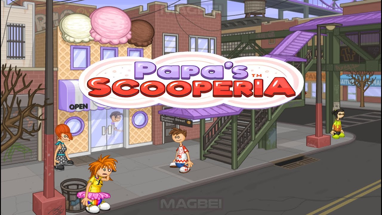 🍨 Papa's Scooperia Unblocked Game To Play Online | The Flash Nostalgia ...