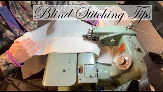 Hemming Sheer Drapes on a Blind Stitch Sewing Machine - Tutorial