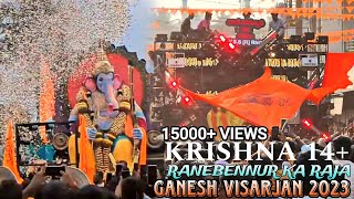 Krishna Sound Mudalgi / Ranebennur Ka Raja Visarjan / Ganesh Visarjan 2023 / #ranebennur