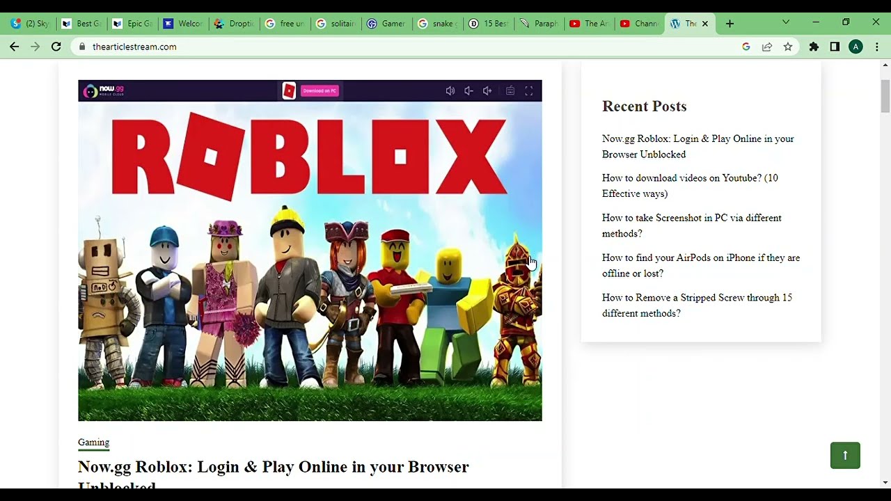 Now.gg Roblox: How to Play Roblox Online Without Downloading - TechBullion