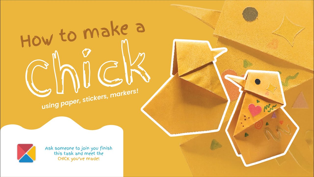 How to make a CHICK (Paper Manipulation Activity) - YouTube