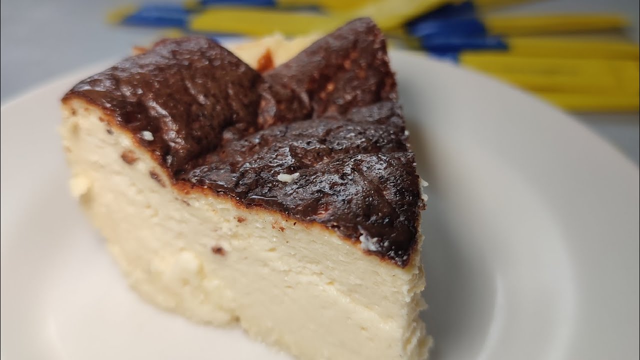 4 ingredient easy burnt basque cheese cake low carb keto approved
