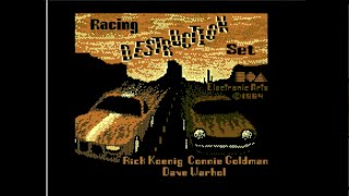 Cool and Unusual Games: Racing Destruction Set (Commodore 64) Review!