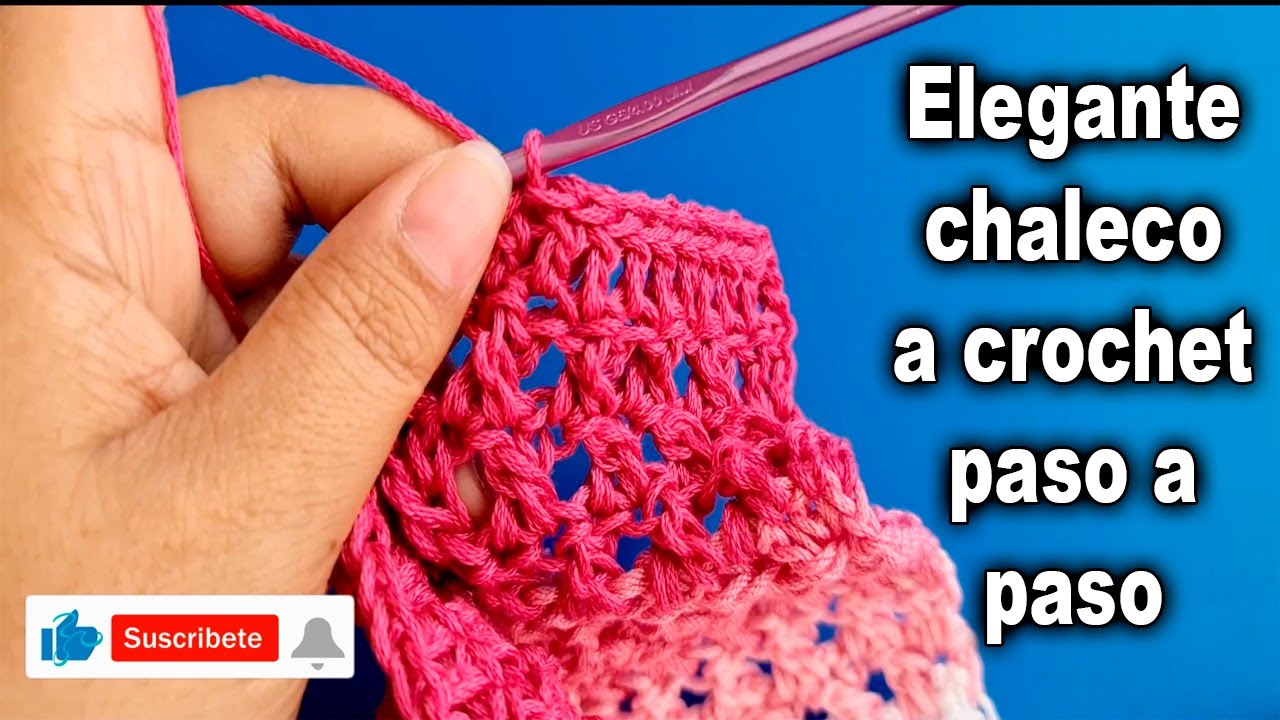 Como tejer ELEGANTE CHALECO ABIERTO a CROCHET Parte #3\