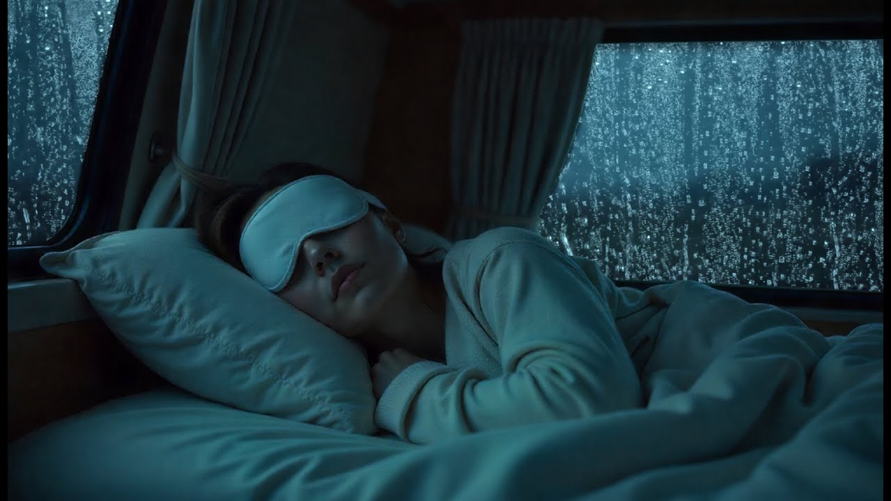 Peaceful Rainfall on Car Windows at Night 🚗🌧️ Sleep & Relaxing Ambience