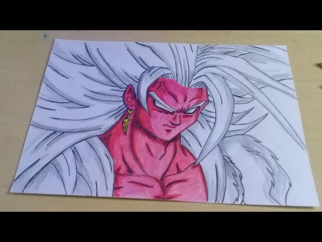 DESENHANDO GOKU SUPER SAYAJIN 5 AO VIVO part 2 