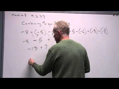 Combining Multiple Sign Numbers 9 2 77