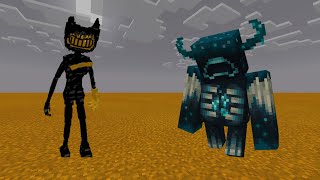 Ink demon bendy Vs. Warden in Minecraft PE