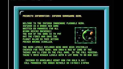 ACORN ARCHIMEDES PROBLEM INFERNO Acorn User Collector