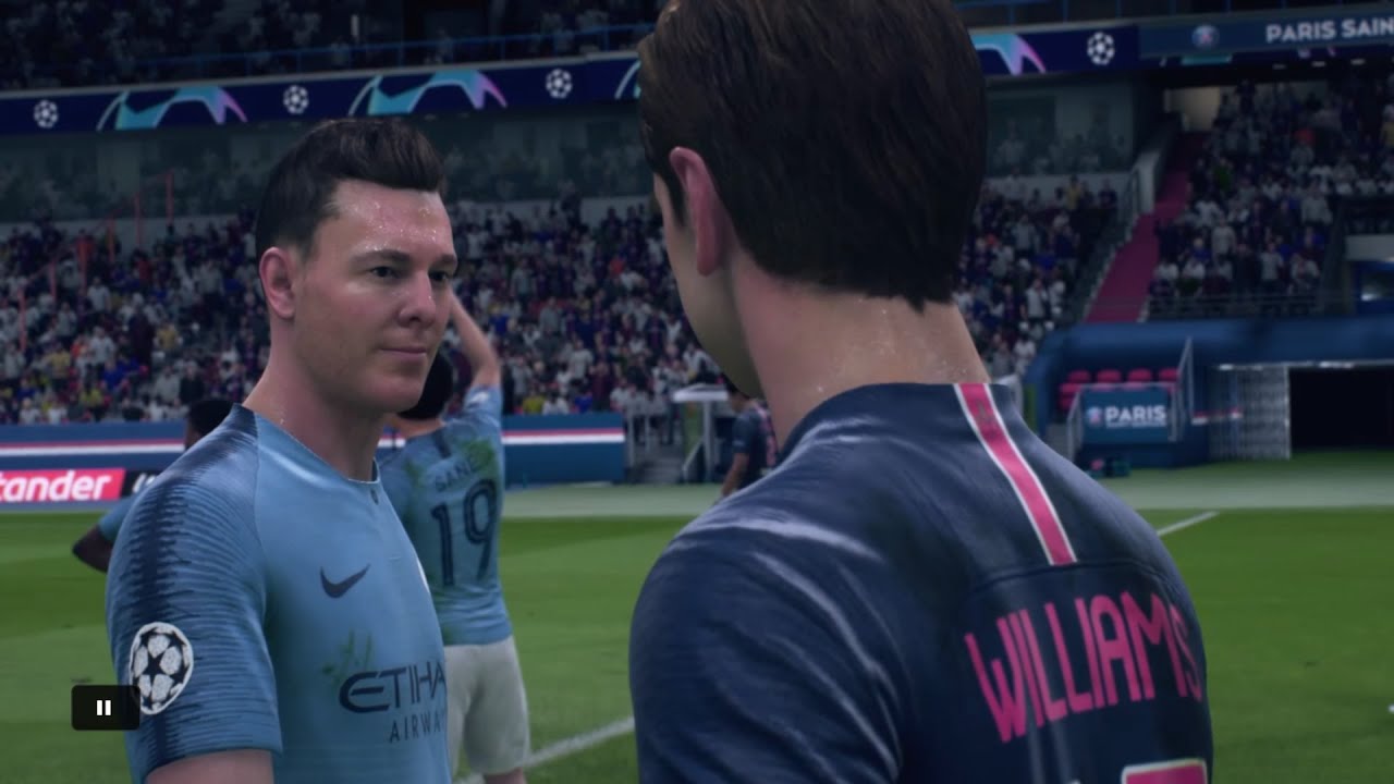FIFA 19 DANNY WILLIAMS | CHAMPIONS LEAGUE SEMMI FINAL LEG | MANCHESTER CITY VS PSG 1080/60HZ PS4