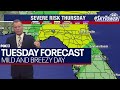 Tampa weather | breezy week leads to rain Thursday