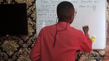 Mean deviation, Standard deviation and Variance of grouped data for WAEC AND NECO