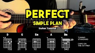 Perfect - Simple Plan | Easy Guitar Chords Tutorial For Beginners (CHORDS & LYRICS) #guitarlessons