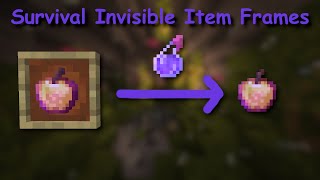 Survival Invisible Item Frames | Minecraft Datapack
