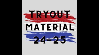 Tryout Material 24 25