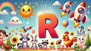 ABC Fun KIDS Discover Letter 'R' Through Cute Animals & More! | Happy English World