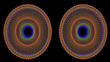 3D Mandala-A Symmetrical Morph With Rotation, Patterns 9-10-9
