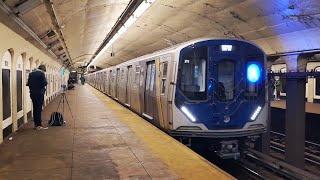 NYC Subway: R46, R179, R211A A Train Action @190th Street (12/30/23)