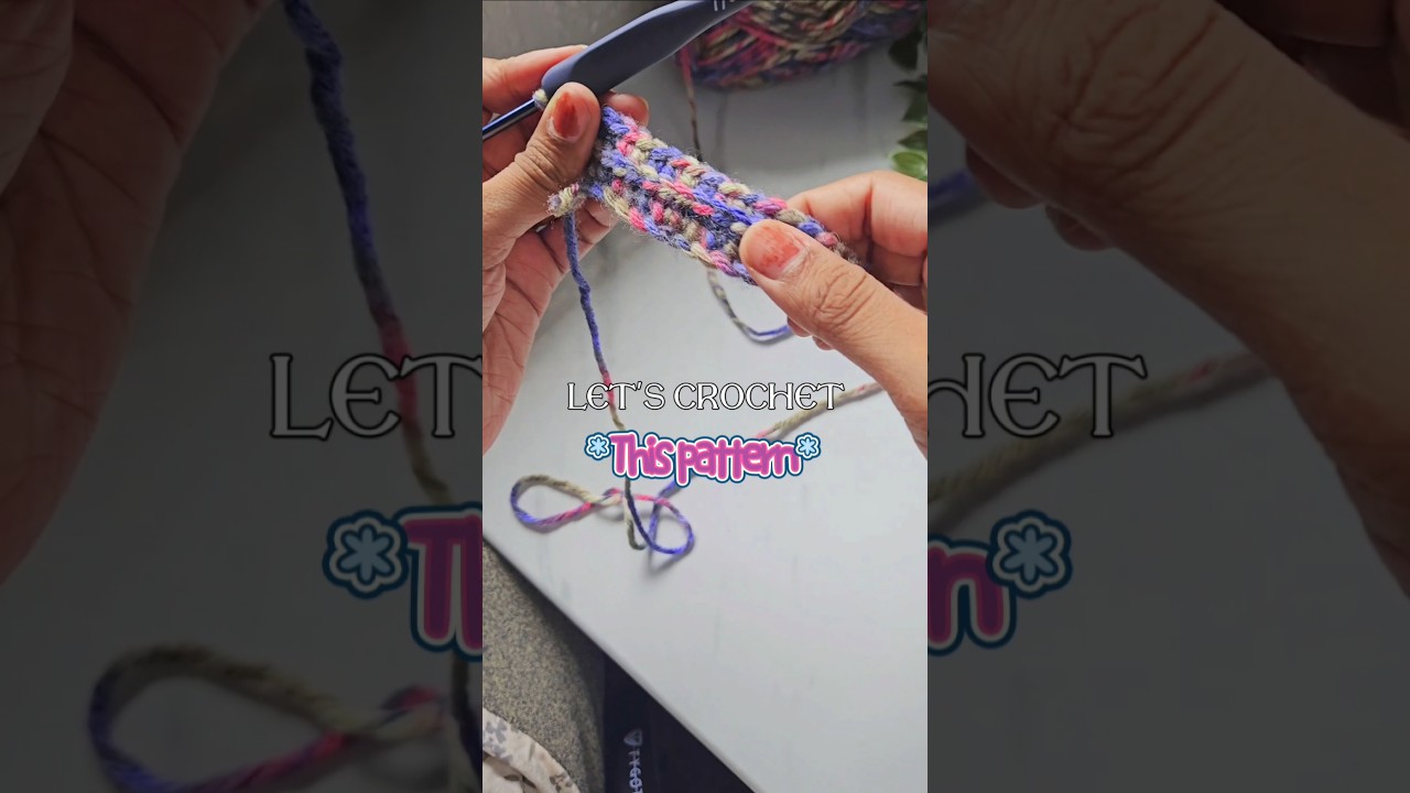 Crochet pattern for Beginners💜 #crochetpatterns #crochetforbeginners #crochetwithvi